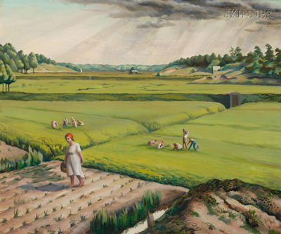 Frederick Sisson : Cranberry Pickers