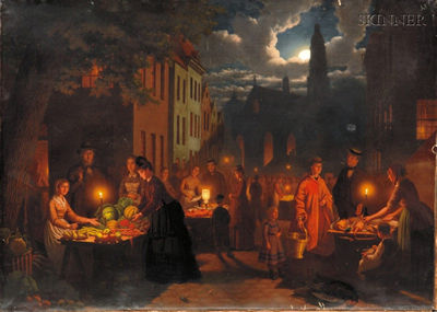 Johann Culverhouse : Market Before Dawn