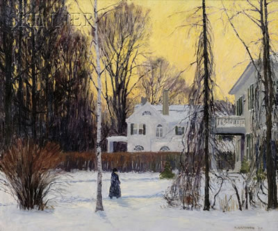 John Haapanen : Stroll in Winter's Twilight