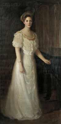 Arthur Hazard : Portrait of Irene [née Sweet] Dutcher of Hopedale, Massachusetts