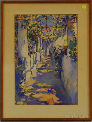 Lucy Agnes Flannigan : Arbor in Capri.