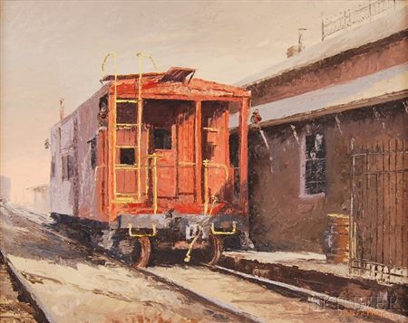 Ward Palmer Mann : Depot/Pittsford, N.Y.