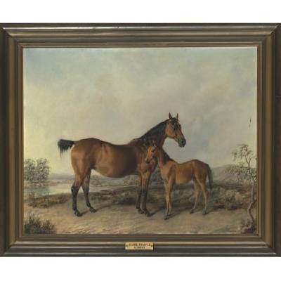 Edward Troye : Flora Temple and Her Foal, Kitty Temple