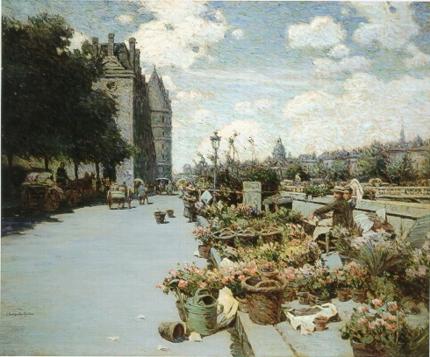 Luther Van Gorder : Parisian Flower Market