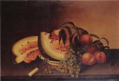 Rubens Peale : Still Life With Watermelon