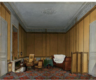 Charles Renoux : INTERIOR OF A SALON