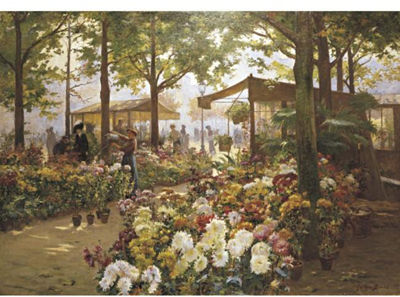 George Jules Ernest Binet : Flower Market