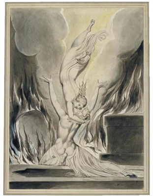 William Blake : THE REUNION OF THE SOUL & THE BODY