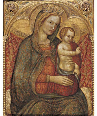 Cecco Di Pietro : MADONNA AND CHILD, A FRAGMENT