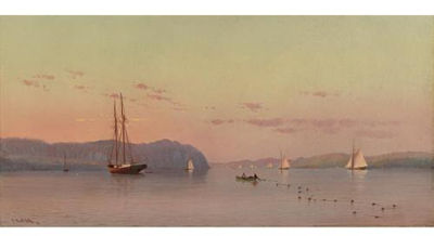 Francis Augustus Silva : On the Hudson, Nyack