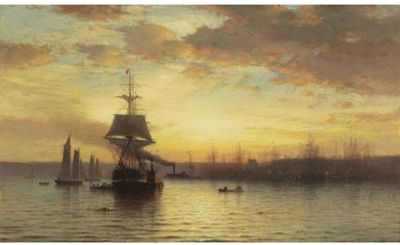 Samuel Colman : Shipping on the Hudson