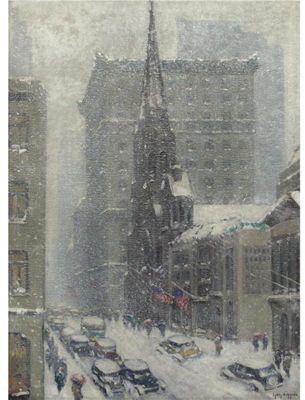 Guy Carleton Wiggins : Winter On The Avenue