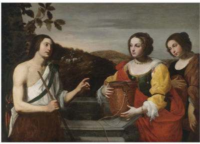 Francesco Pacecco De Rosa : MOSES AND ZIPPORAH AT THE WELL