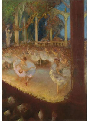 Gaston La Touche : Ballerinas in the Theatre-Le Ballet