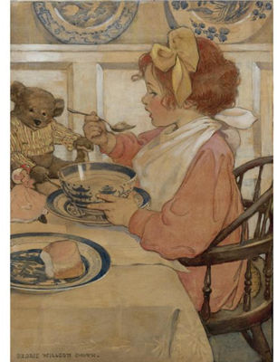 Jessie Willcox Smith : Then The Epicure (The Third Age)