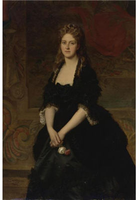 Michele Gordigiani : PORTRAIT OF NADEZHDA MIKHAILOVNA POLOVTSOVA, 1869