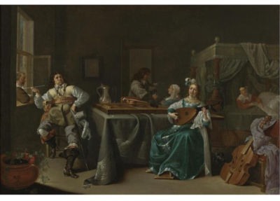 Jacob Duck : A MERRY COMPANY IN AN INTERIOR