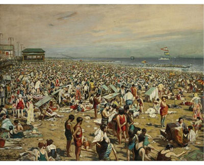 Harry Roseland : THE BEACH AT CONEY ISLAND