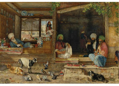 John Frederick Lewis : THE KIBAB SHOP, SCUTARI, ASIA MINOR