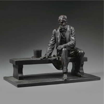 Gutzon Borglum : MAQUETTE FOR LINCOLN MEMORIAL IN NEWARK