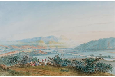 Anton Goering : VISTA DEL VALLE DE CARACAS DESDE EL SUROESTE