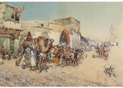 Mariano De Franceschi : AN ARAB MARKET