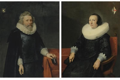 Michiel Jansz Van Miereveld : JACOB VAN DALEN, CALLED VALLENSIS (1570-1644); MARGARETHA VAN CLOOTWIJK (.CIRCA. 1580/81-1662) (2)