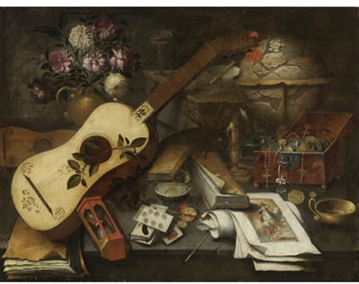 Thomas Hiepes : STILL LIFE WITH A GUITAR