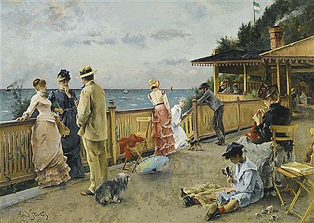 Alfred Emile Leopold Stevens : LA VILLA DES FALAISES À SAINTE-ADRESSE