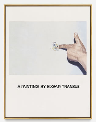 John Anthony Baldessari : COMMISSIONED PAINTING:  A PAINTING BY EDGAR TRANSUE