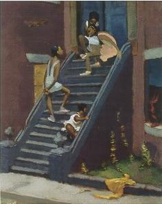 Lawrence Beall Smith : Back Bay Bay Stairway