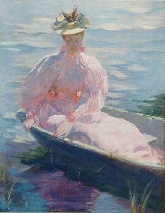 Lawton Silas Parker : Woman in Boat