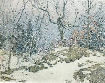 Everett Longley Warner : Snowfall in the Woods