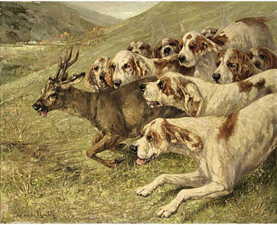 Edmond van der Meulen : THE DEERHUNT