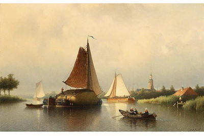 Johan Adolph Rust : THE HAY BARGE