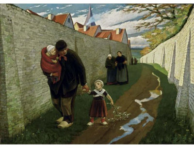 Eugène (Baron) Laermans : ALONG THE CITY WALL