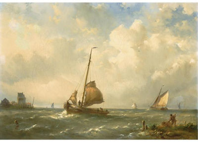 Nicolaas Martinus Wijdoogen : SHIPPING IN A STIFF BREEZE