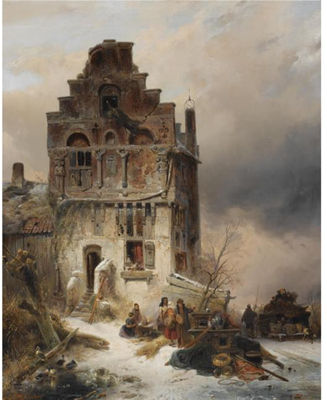 Wijnand Jan Josephus Nuijen : MOVING ON A WINTRY DAY