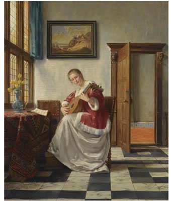 Otto Kirberg : PLAYING THE LUTE