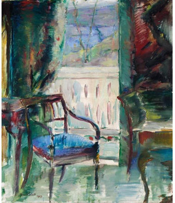 Henrik Lund : INTERIOR WITH A CHAIR