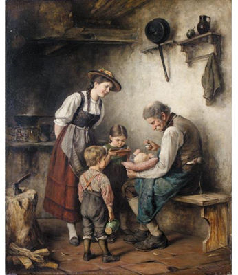 Albert Muller-Lingke : ESSENSZEIT (FEEDING TIME)