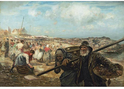 William Marshall Brown : THE FISH MARKET, COCKENZIE