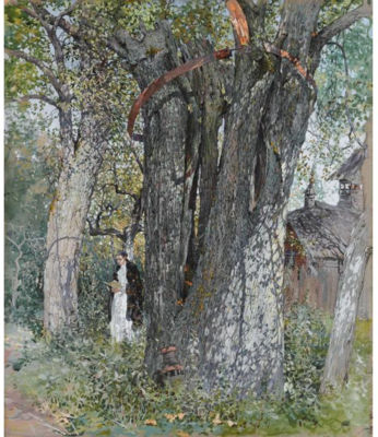 Mikhail Markelovich Guzhavin : UNDER THE OLD PEAR TREE