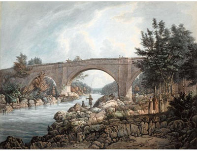 William Green : DEVIL'S BRIDGE AT KIRKBY LONSDALE, WESTMORLAND