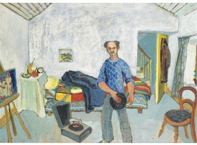 Gerard Dillon : SELF PORTRAIT IN ROUNDSTONE