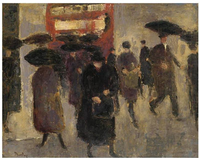 Ronald Ossory Dunlop : LONDON IN THE RAIN