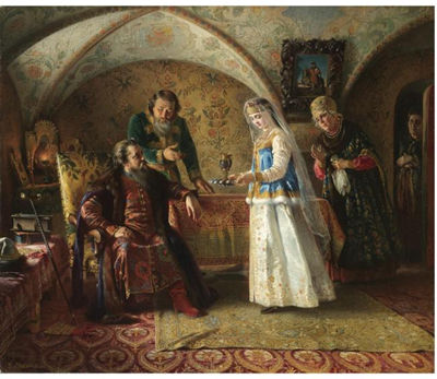 Konstantin Yegorovich Makovsky : FROM THE EVERYDAY LIFE OF THE RUSSIAN BOYAR IN THE LATE XVII CENTURY