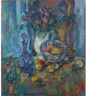 Pavel Varfolomevich Kuznetsov : STILL LIFE WITH CARAFE