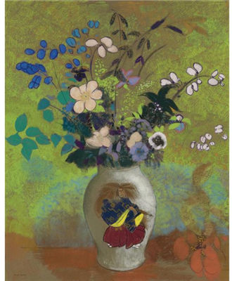 Odilon Redon : VASE AU GUERRIER JAPONAIS