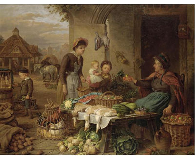 Henry Charles Bryant : A MARKET STALL